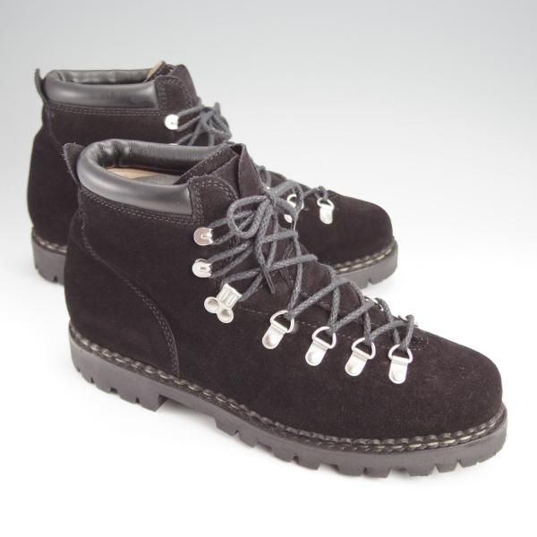 極美品★パラブーツ SIZE 7【定価￥82,500-★AVORIAZ/アヴォリアーズ】ジャンヌソール/マウンテンブーツ/スエード/黒/Paraboot★j569