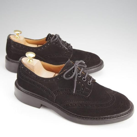 極上★トリッカーズ SIZE 6.5【定価￥121,000-★ダイナイトソール/BOURTON/Ｍ5633】カントリーシューズ/スエード/黒/Tricker's★j570