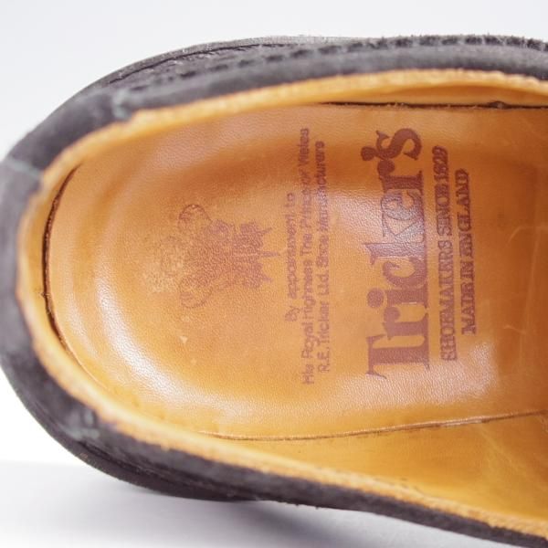 極上★トリッカーズ SIZE 6.5【定価￥121,000-★ダイナイトソール/BOURTON/Ｍ5633】カントリーシューズ/スエード/黒/Tricker's★j570