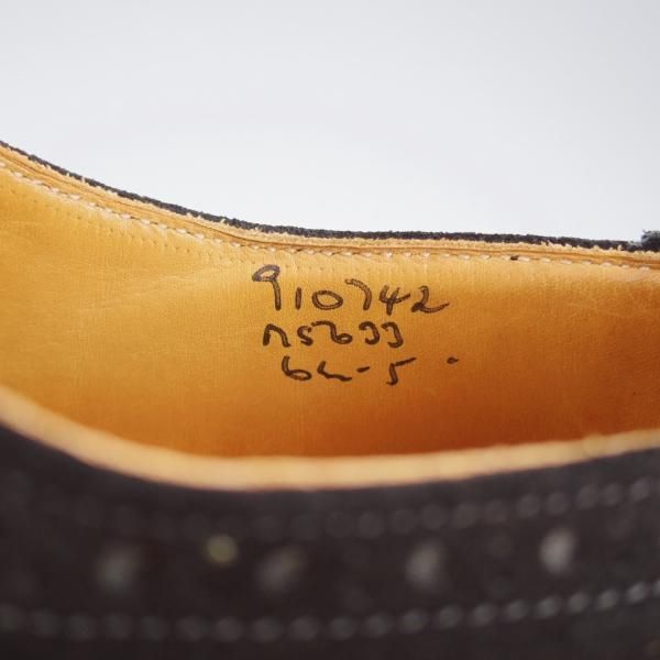 極上★トリッカーズ SIZE 6.5【定価￥121,000-★ダイナイトソール/BOURTON/Ｍ5633】カントリーシューズ/スエード/黒/Tricker's★j570