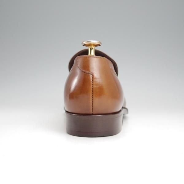 ★(伊)エンツォ・ボナフェ SIZE 7【ハンドソーンウェルテッド製法★BARTOLOMEO/タッセルローファー】茶/カーフ/メンズ/Enzo Bonafe★j572