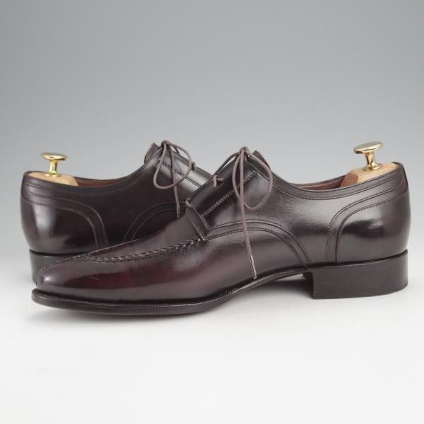 美品★カルロス・サントス SIZE 6【定価6万円程度★グッドイヤーウェルテッド製法/ギリーシューズ】Uチップ/赤茶/Carlos Santos★j573