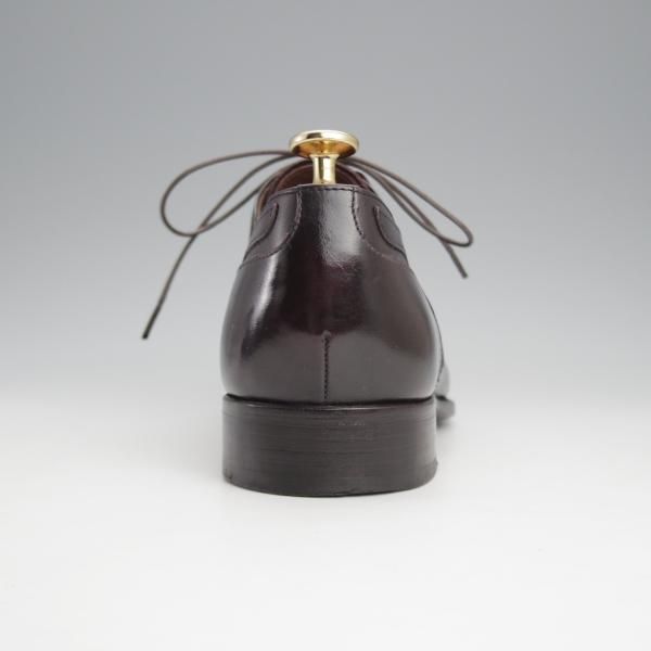 美品★カルロス・サントス SIZE 6【定価6万円程度★グッドイヤーウェルテッド製法/ギリーシューズ】Uチップ/赤茶/Carlos Santos★j573
