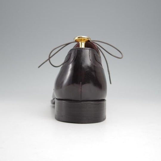 美品★カルロス・サントス SIZE 6【定価6万円程度★グッドイヤーウェルテッド製法/ギリーシューズ】Uチップ/赤茶/Carlos Santos★j573