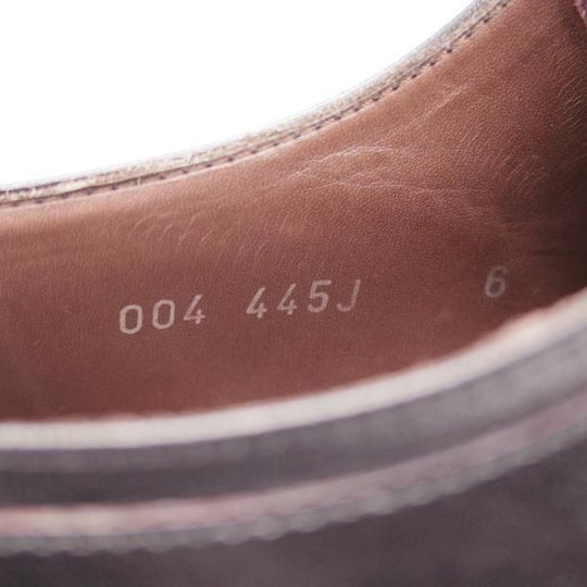 美品★カルロス・サントス SIZE 6【定価6万円程度★グッドイヤーウェルテッド製法/ギリーシューズ】Uチップ/赤茶/Carlos Santos★j573