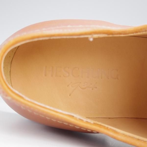 未使用★(仏)HESCHUNG/エシュン SIZE 6【定価￥78,840-★ミカエル似寄りモデル/THUYA】チロリアンシューズ/ナチュラル/薄茶★j574