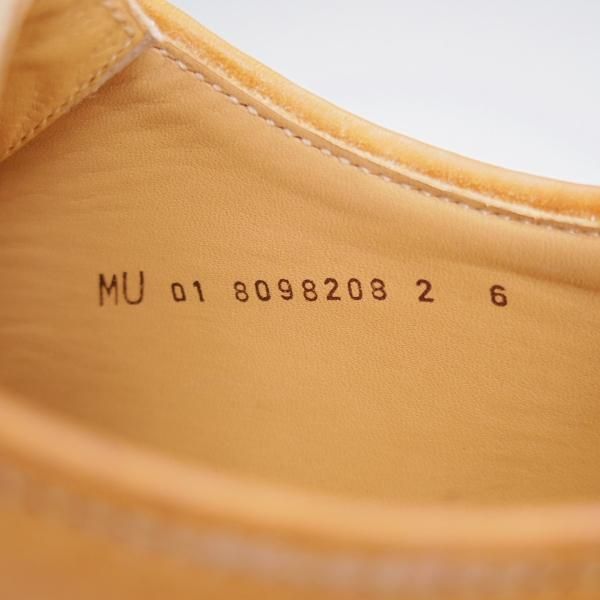 未使用★(仏)HESCHUNG/エシュン SIZE 6【定価￥78,840-★ミカエル似寄りモデル/THUYA】チロリアンシューズ/ナチュラル/薄茶★j574