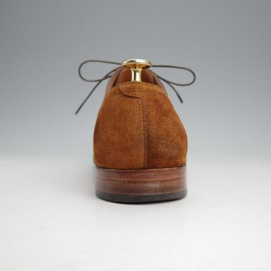 極上★ジョンロブ 6.5E【定価￥216,000-★SAUNTON/7000ラスト】セミブローグ/スエード/茶/メンズ/JOHN LOBB★j577