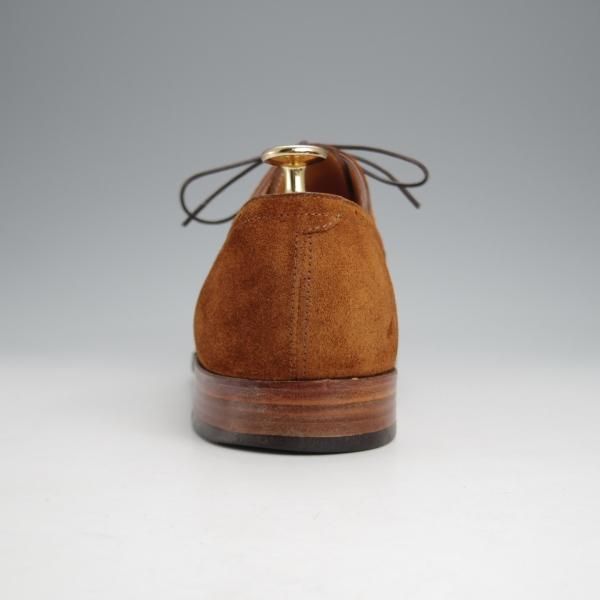 極上★ジョンロブ 6.5E【定価￥216,000-★SAUNTON/7000ラスト】セミブローグ/スエード/茶/メンズ/JOHN LOBB★j577