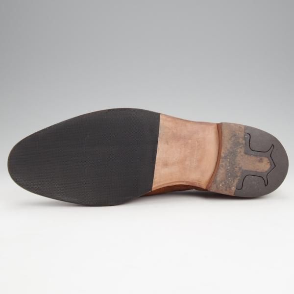 極上★ジョンロブ 6.5E【定価￥216,000-★SAUNTON/7000ラスト】セミブローグ/スエード/茶/メンズ/JOHN LOBB★j577