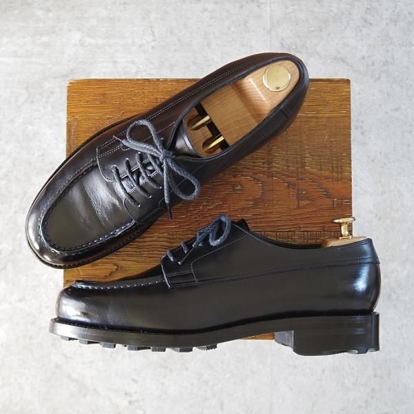 極美品★(浅草)RENDO/レンド SIZE 8【定価￥59,400-★GB001/リッジウェイソール仕様】Uチップ/カーフ/黒/メンズ★j578