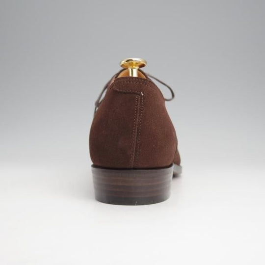 極美品★(浅草)RENDO/レンド SIZE 8【定価￥68,200-★パンチドキャップトゥ/R7702】スエード/濃茶/メンズ★j579