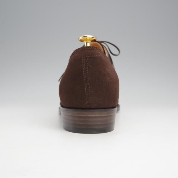 極美品★(浅草)RENDO/レンド SIZE 8【定価￥68,200-★パンチドキャップトゥ/R7702】スエード/濃茶/メンズ★j579