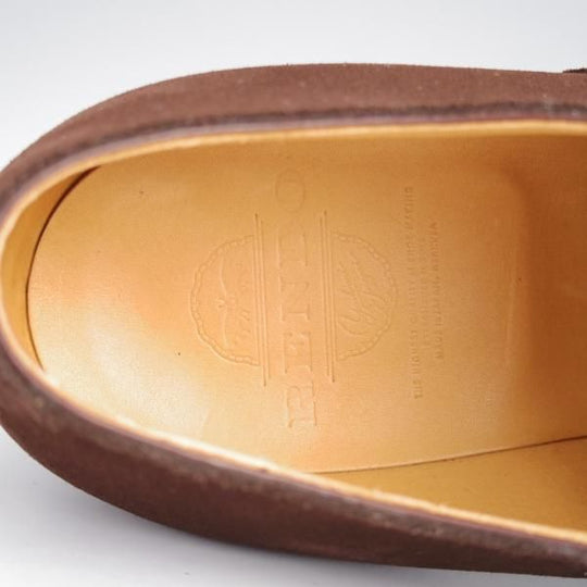 極美品★(浅草)RENDO/レンド SIZE 8【定価￥68,200-★パンチドキャップトゥ/R7702】スエード/濃茶/メンズ★j579