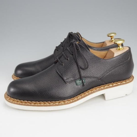 未使用★パラブーツ SIZE 6【貴重★キルト付き/District/ユナイテッドアローズ別注/PERRIAND】District/プレーントゥ/黒/Paraboot★j581