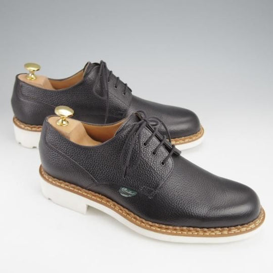 未使用★パラブーツ SIZE 6【貴重★キルト付き/District/ユナイテッドアローズ別注/PERRIAND】District/プレーントゥ/黒/Paraboot★j581