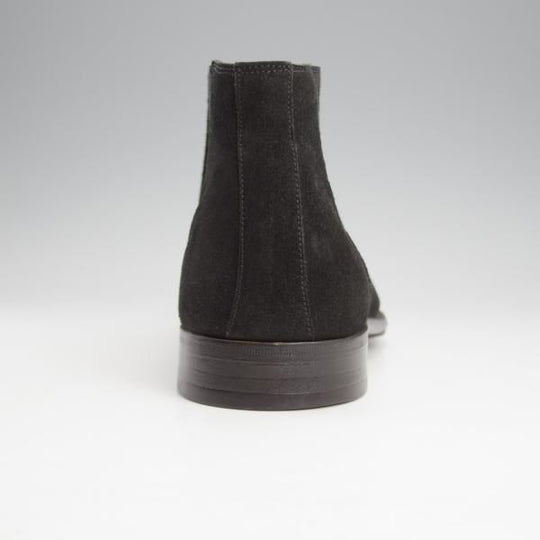 極美品★ジョンロブ SIZE 42/UK8程度【貴重★エルメス別注/HERMES】JUSTIN/H103/サイドゴアブーツ/スエード/黒/JOHN LOBB★j582