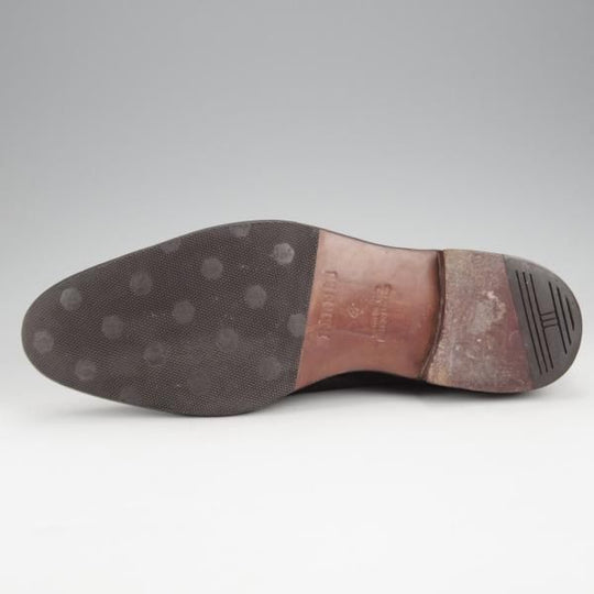 極美品★ジョンロブ SIZE 42/UK8程度【貴重★エルメス別注/HERMES】JUSTIN/H103/サイドゴアブーツ/スエード/黒/JOHN LOBB★j582