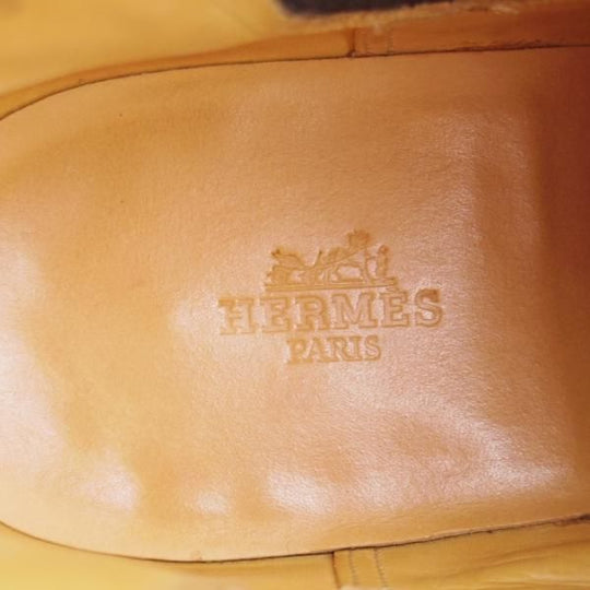 極美品★ジョンロブ SIZE 42/UK8程度【貴重★エルメス別注/HERMES】JUSTIN/H103/サイドゴアブーツ/スエード/黒/JOHN LOBB★j582