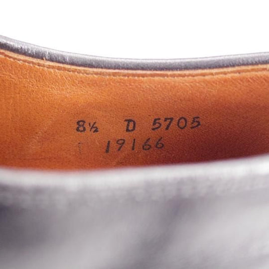 極上★(米)アレンエドモンズ 8.5D【現行定価8.5万円程度★パンチドキャップトゥ/Fifth Avenue】カーフ/黒/メンズ/ALLEN EDMONDS★j584