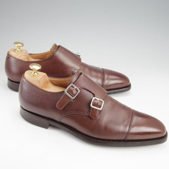 ★クロケット&ジョーンズ 6.5E【定価￥104,500-★LOWNDES/ラウンズ】348ラスト/CITYソール/ダブルモンク/濃茶/Crockett&Jones★j585