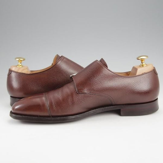 ★クロケット&ジョーンズ 6.5E【定価￥104,500-★LOWNDES/ラウンズ】348ラスト/CITYソール/ダブルモンク/濃茶/Crockett&Jones★j585