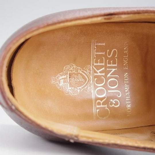 ★クロケット&ジョーンズ 6.5E【定価￥104,500-★LOWNDES/ラウンズ】348ラスト/CITYソール/ダブルモンク/濃茶/Crockett&Jones★j585