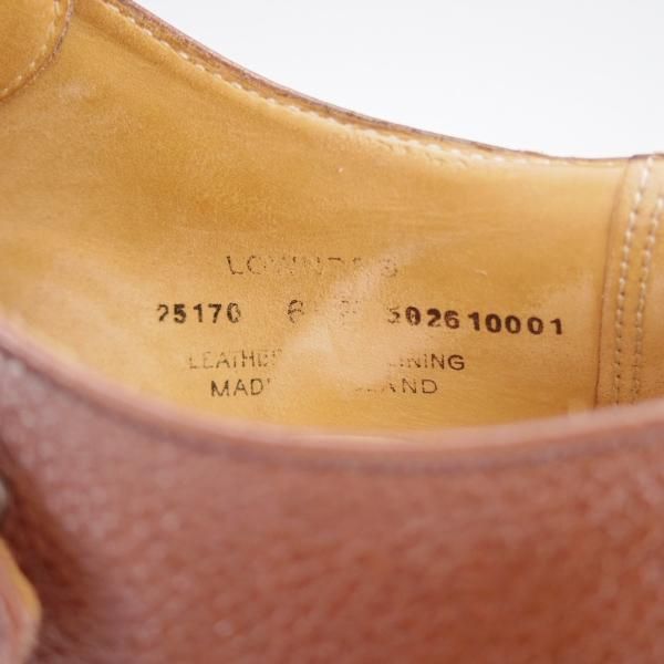 ★クロケット&ジョーンズ 6.5E【定価￥104,500-★LOWNDES/ラウンズ】348ラスト/CITYソール/ダブルモンク/濃茶/Crockett&Jones★j585