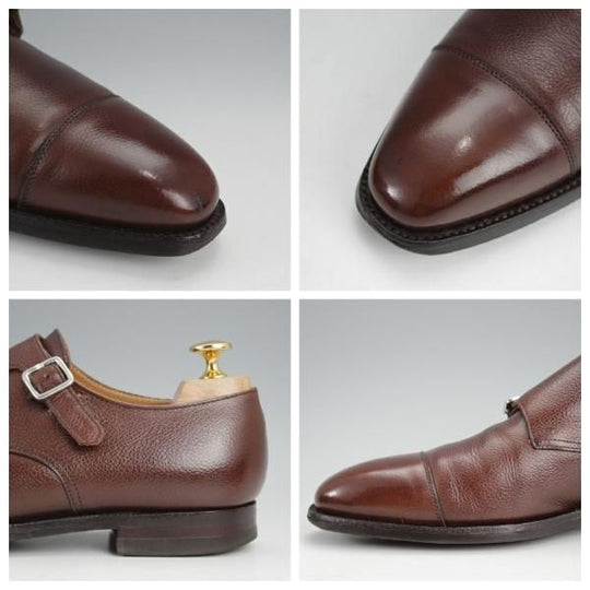 ★クロケット&ジョーンズ 6.5E【定価￥104,500-★LOWNDES/ラウンズ】348ラスト/CITYソール/ダブルモンク/濃茶/Crockett&Jones★j585