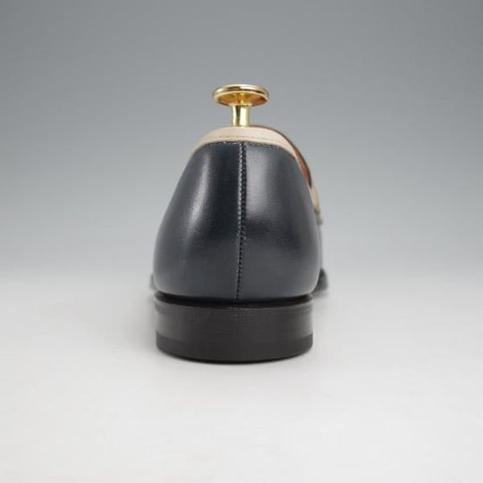 未使用★クロケット&ジョーンズ 6.5D【ハンドグレードライン★コンビ仕様/BARNET】363ラスト/ローファー/カーフ/Crockett&Jones★j586