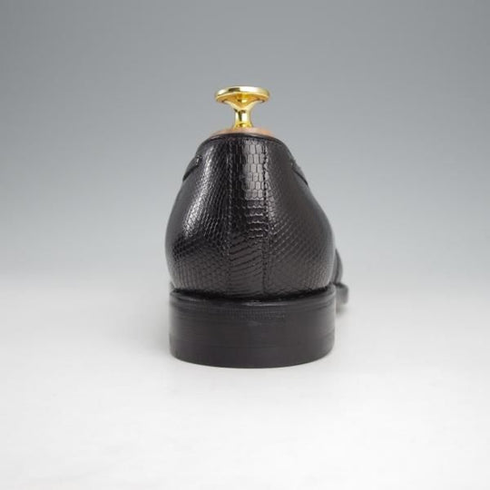 未使用★ジャランスリワヤ SIZE 6.5【定価￥66,000-★リザード革/タッセルローファー】EDWARDラスト/98811/黒/JALAN SRIWIJAWA★j587