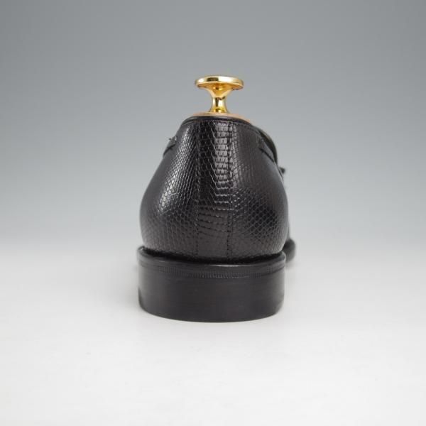 未使用★ジャランスリワヤ SIZE 6.5【定価￥66,000-★リザード革/タッセルローファー】EDWARDラスト/98811/黒/JALAN SRIWIJAWA★j587