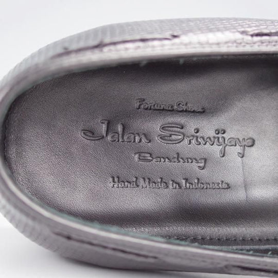 未使用★ジャランスリワヤ SIZE 6.5【定価￥66,000-★リザード革/タッセルローファー】EDWARDラスト/98811/黒/JALAN SRIWIJAWA★j587