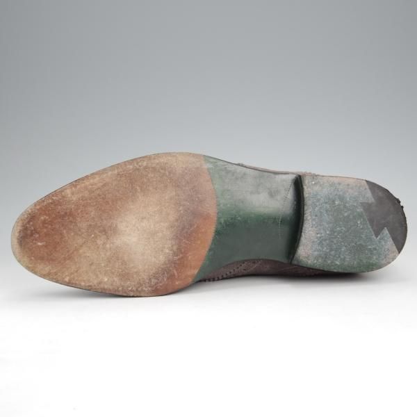 極美品★トリッカーズ SIZE 8【現行定価10万円以上★サドルシューズ/M7065】スエード/灰/メンズ/Tricker's★j588