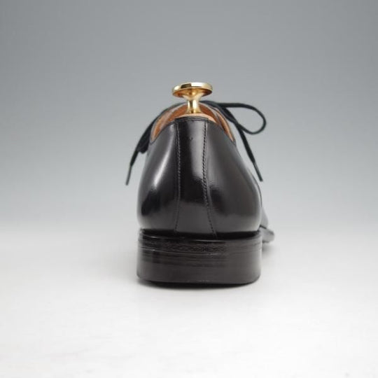 美品★スコッチグレイン 25E【合計定価￥63,800-★純正シューツリー付き/948/インペリアルブラック2】パンチドキャップトゥ/黒★j589