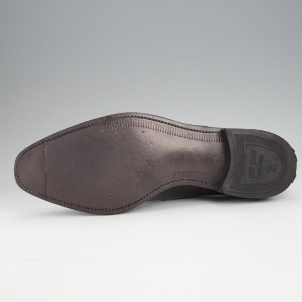 美品★スコッチグレイン 25E【合計定価￥63,800-★純正シューツリー付き/948/インペリアルブラック2】パンチドキャップトゥ/黒★j589