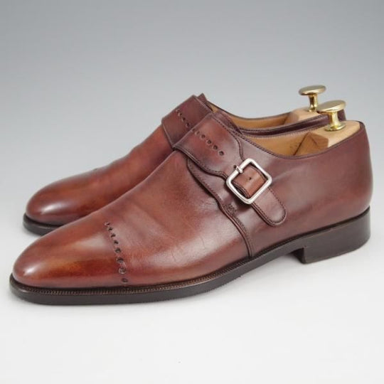 ★(仏)ベルルッティ SIZE 6【★ヴェネチアレザー/モンクストラップ】濃茶/メンズ/Berluti★j590