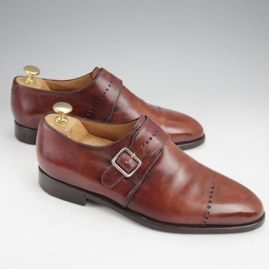 ★(仏)ベルルッティ SIZE 6【★ヴェネチアレザー/モンクストラップ】濃茶/メンズ/Berluti★j590