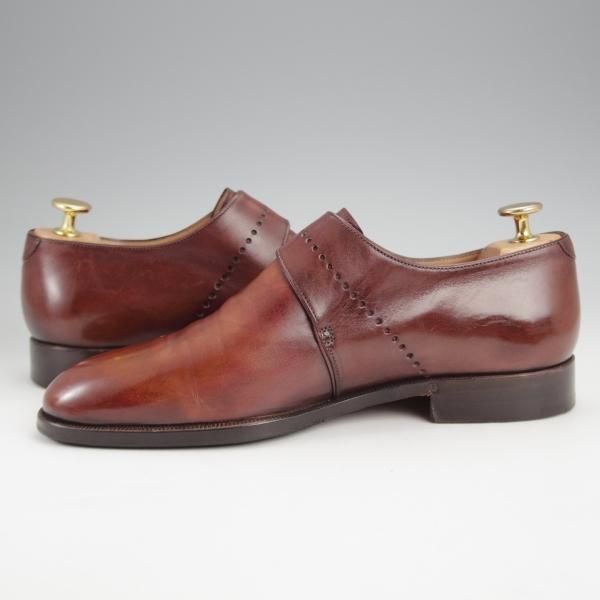 ★(仏)ベルルッティ SIZE 6【★ヴェネチアレザー/モンクストラップ】濃茶/メンズ/Berluti★j590