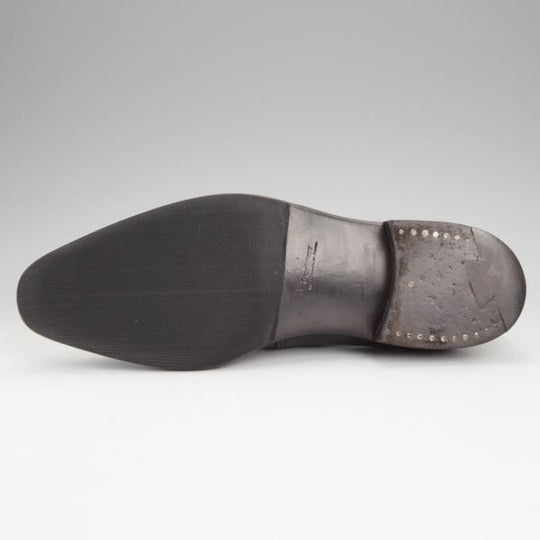 ★(仏)Corthay/コルテ UK6程度【定価20万円程度★Arca/アルカ/プレーントゥ】Vフロント/カーフ/黒/メンズ★j591