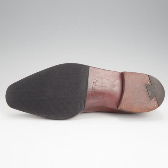 ★(仏)Corthay/コルテ SIZE 6【定価20万円程度★EASY/イージー/ホールカット】サイドエラスティック/カーフ/茶/メンズ★j592