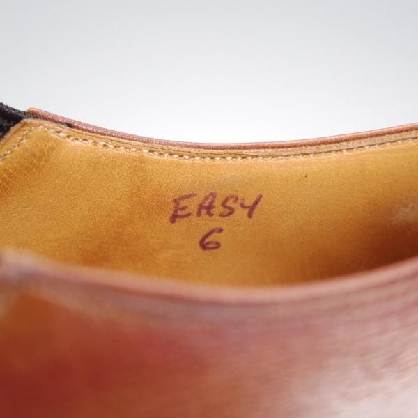 ★(仏)Corthay/コルテ SIZE 6【定価20万円程度★EASY/イージー/ホールカット】サイドエラスティック/カーフ/茶/メンズ★j592