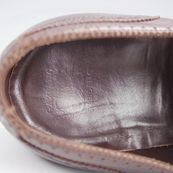 ★(英)ガジアーノ&ガーリング 7E【現行定価20万円以上★HARROW/クォーターブローグ】GG06ラスト/カーフ/濃茶/メンズ/GAZIANO&GIRLING★j593