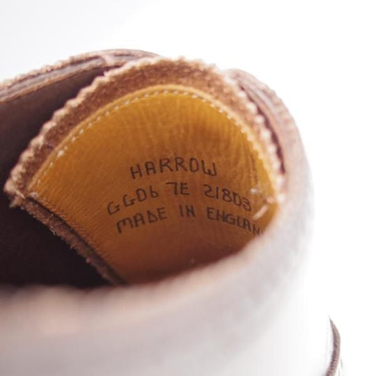 ★(英)ガジアーノ&ガーリング 7E【現行定価20万円以上★HARROW/クォーターブローグ】GG06ラスト/カーフ/濃茶/メンズ/GAZIANO&GIRLING★j593