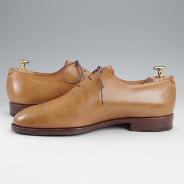極上★(仏)ベルルッティ SIZE 6.5【★ホールカット/ヴェネチアレザー】オックスフォードシューズ/薄茶/メンズ/Berluti★j594