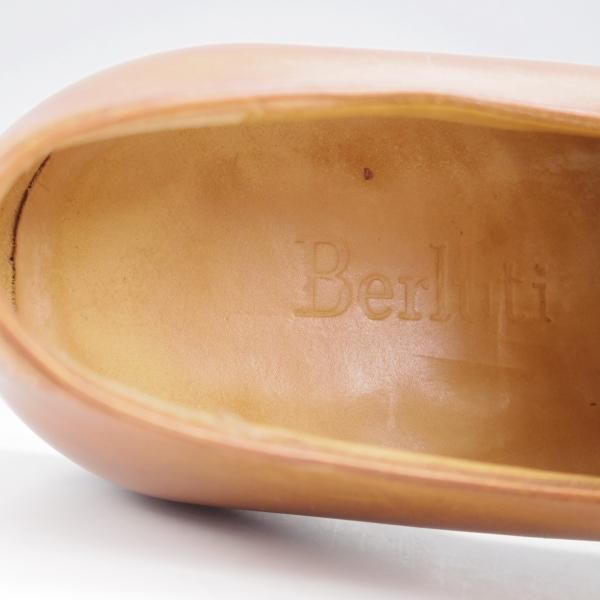 極上★(仏)ベルルッティ SIZE 6.5【★ホールカット/ヴェネチアレザー】オックスフォードシューズ/薄茶/メンズ/Berluti★j594