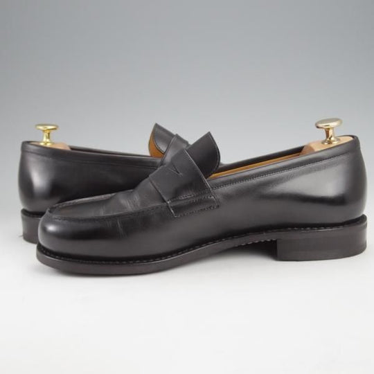 極美品★パラブーツ SIZE 7【定価￥84,700-★アドニス/ADONIS】コインローファー/カーフ/黒/メンズ/Paraboot★j595