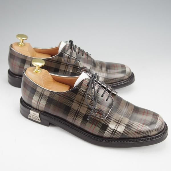 極美品★チャーチ(レディース) SIZE 36.5【貴重★タータンチェックのシャノン/SHANNON 6】プレーントゥ/Church's★j597