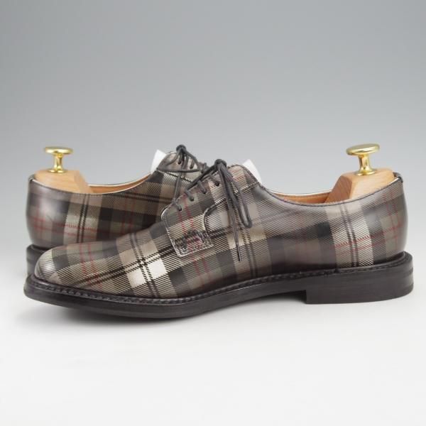 極美品★チャーチ(レディース) SIZE 36.5【貴重★タータンチェックのシャノン/SHANNON 6】プレーントゥ/Church's★j597