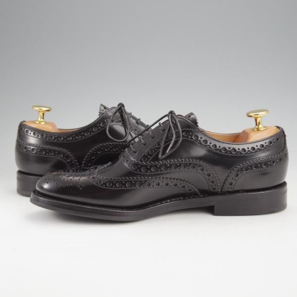 新品★チャーチ(レディース) SIZE 35.5【定価￥176,000-★バーウッド/BURWOOD WG】ポリッシュドバインダーカーフ/黒/Church's★j598